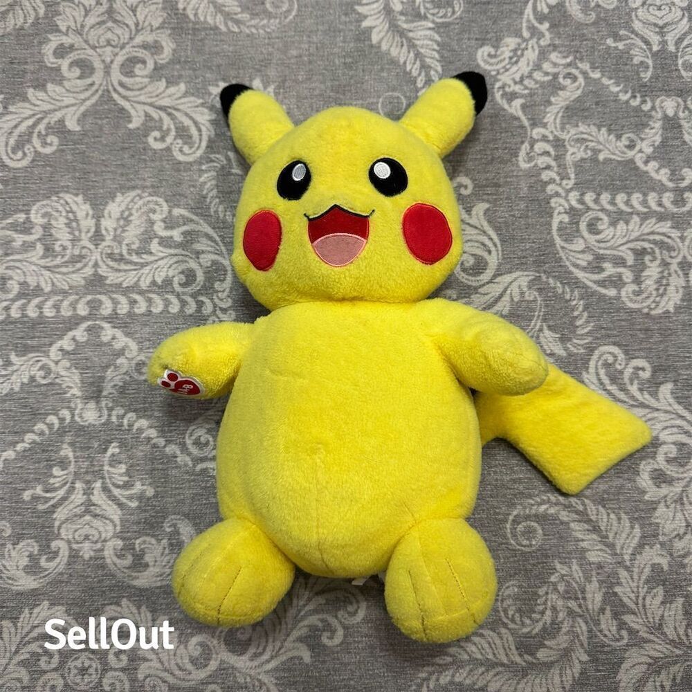 Build-A-Bear Pokémon Pikachu Plush Toy Medium 14-24" Yellow